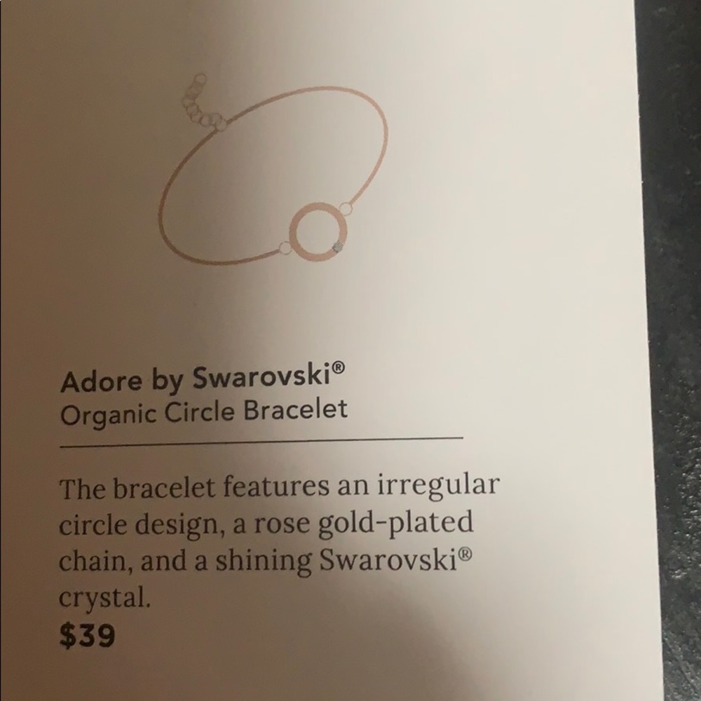 Swarovski crystal bracelet rose gold - Picture 2 of 2